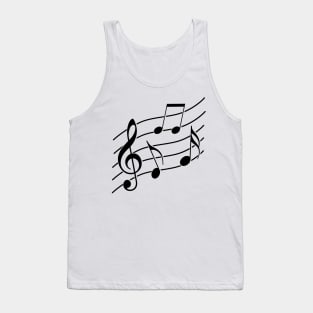 Music notes design Tank Top